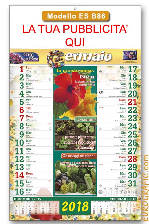 calendari illustrai orto e giardino b86