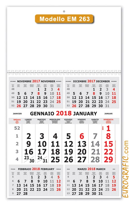 calendari pentatrittrici em263